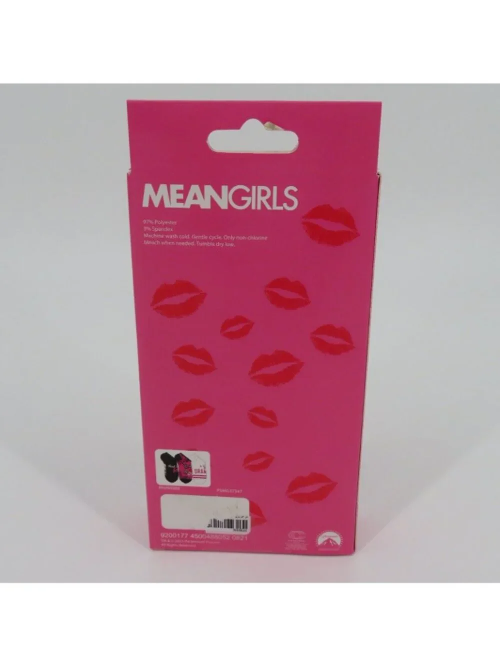 NEW Mean Girls 3 Pairs Women Socks Size 4-10 Burn Book Pink Black Novelty Movie